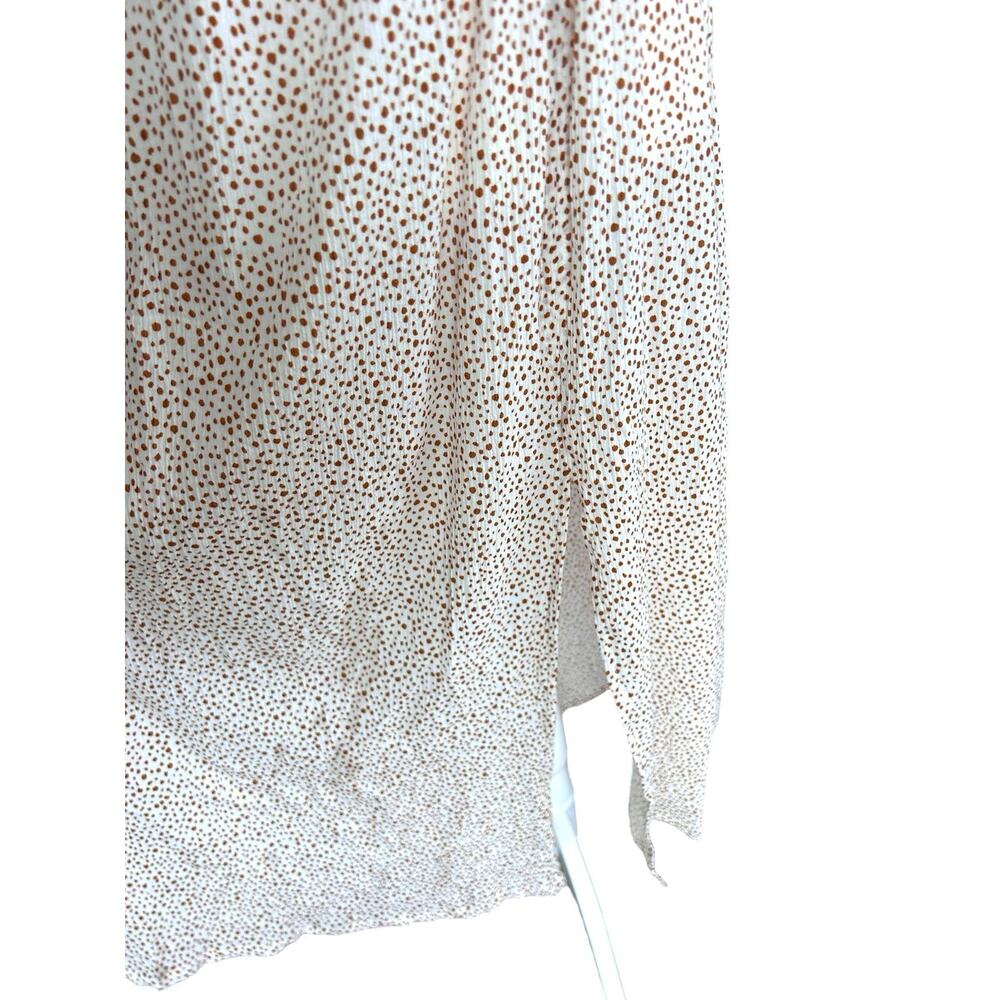 Sanctuary Swim Coverup Dress Womens Large‎ White Brown Strappy 100% Cotton NWT - Picture 7 of 13